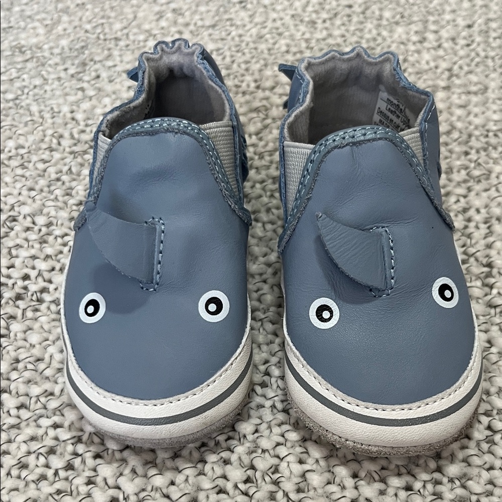 Blue Shark Kids Shoes size 6-12 months